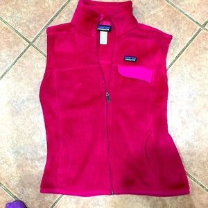 Patagonia fleece vest - hot pink, size medium